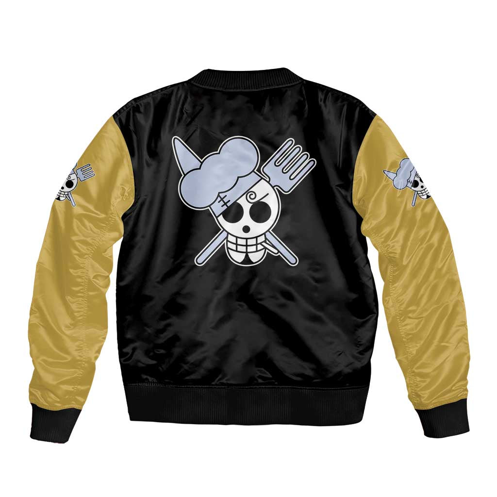 Vin Smoke Sanji - One Piece Bomber Jacket Anime Mix Manga Style
