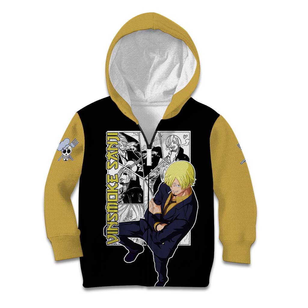 Vin Smoke Sanji - One Piece Kid Hoodie Anime Mix Manga Style