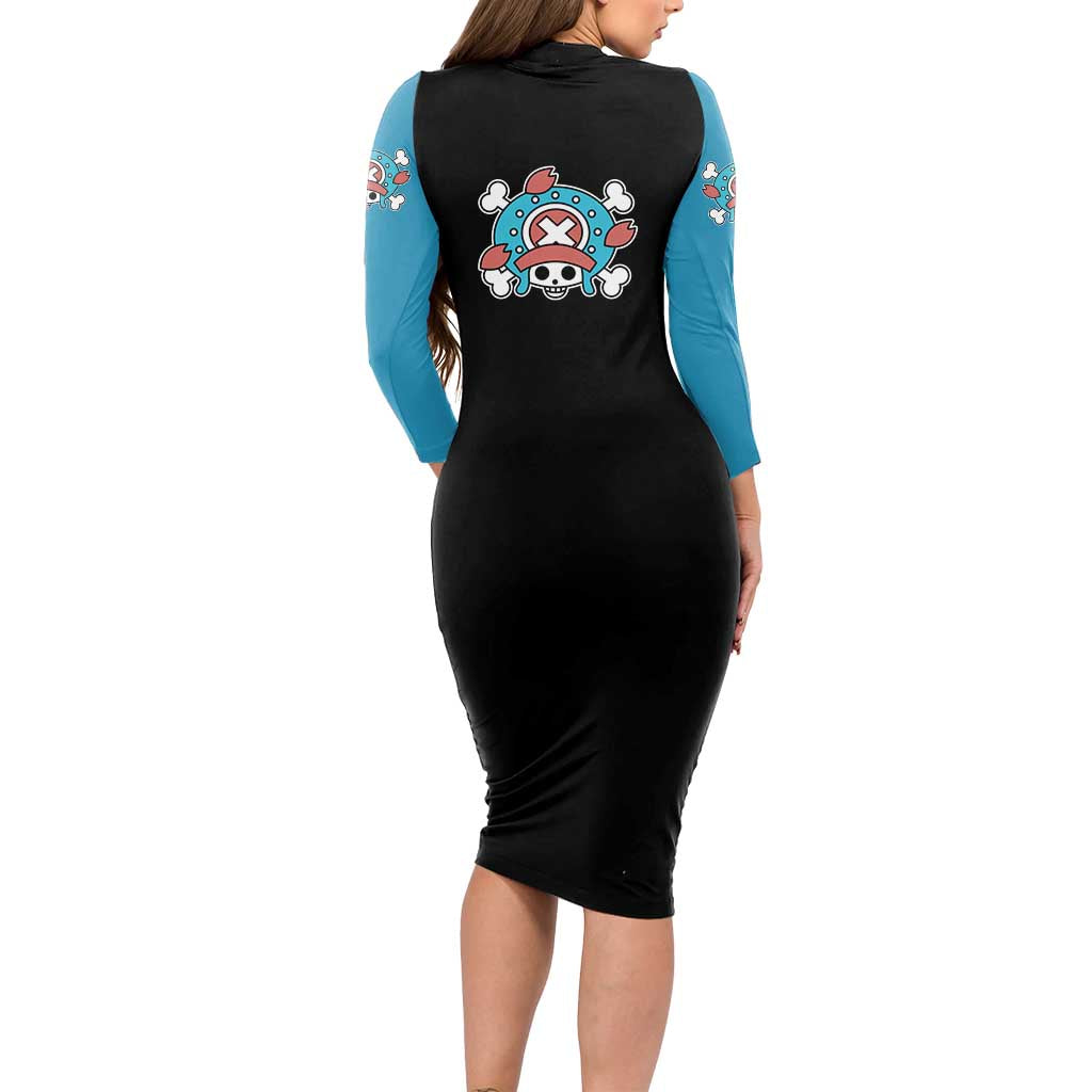 Tony Tony Chopper - One Piece Long Sleeve Bodycon Dress Anime Mix Manga Style
