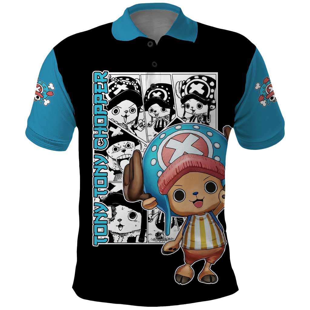 Tony Tony Chopper - One Piece Polo Shirt Anime Mix Manga Style