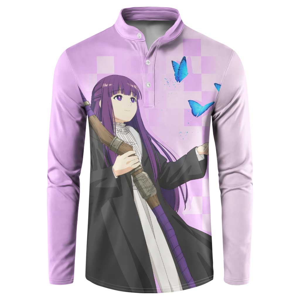 Fern - Frieren Button Sweatshirt Anime Style