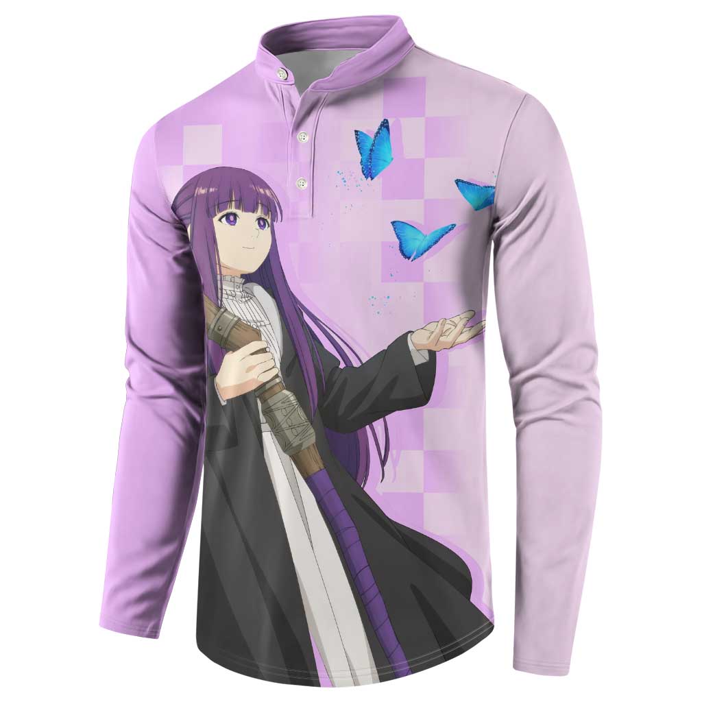 Fern - Frieren Button Sweatshirt Anime Style