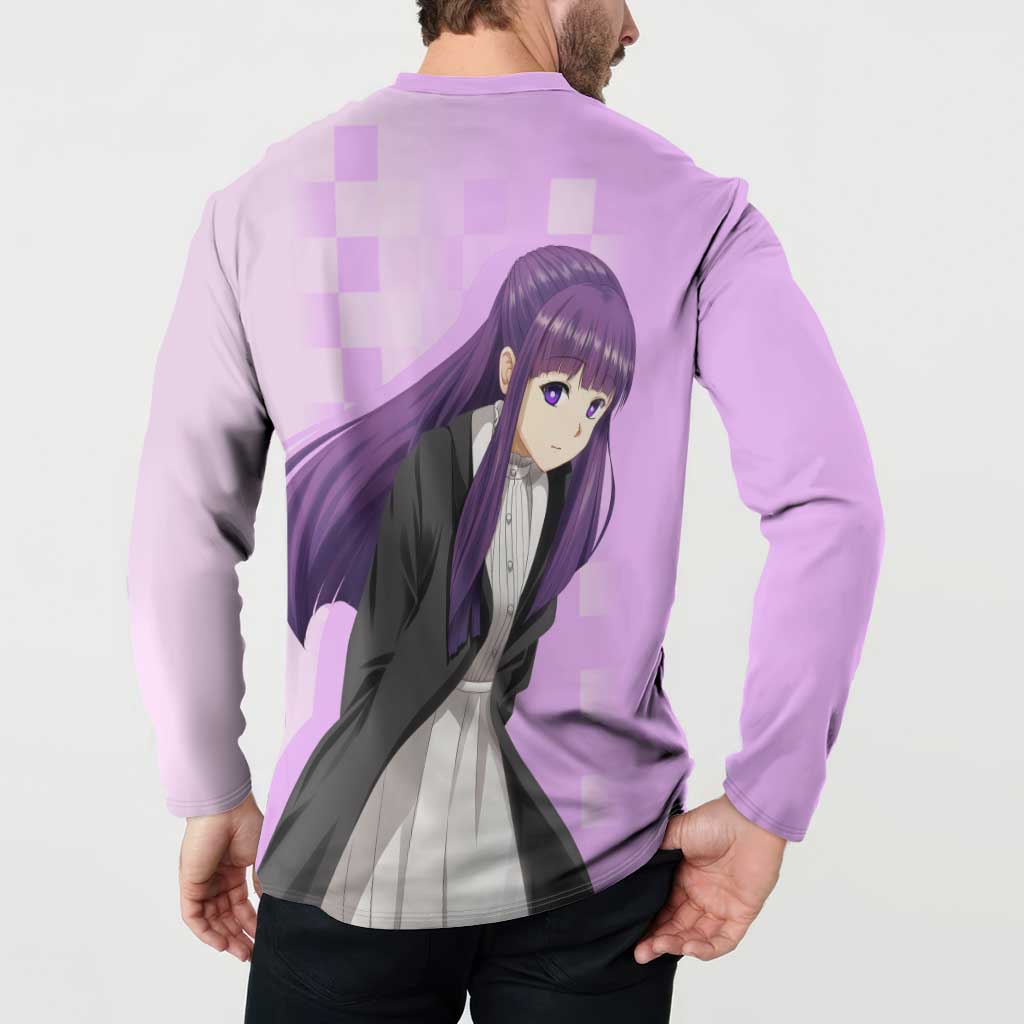 Fern - Frieren Button Sweatshirt Anime Style