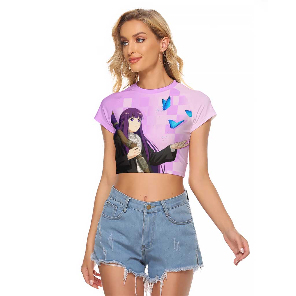 Fern - Frieren Raglan Cropped T Shirt Anime Style