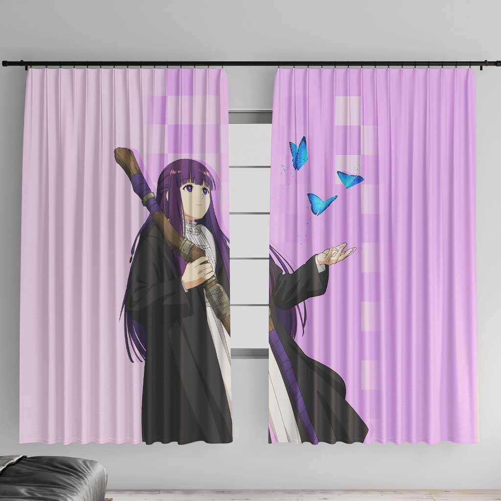 Fern - Frieren Window Curtain Anime Style