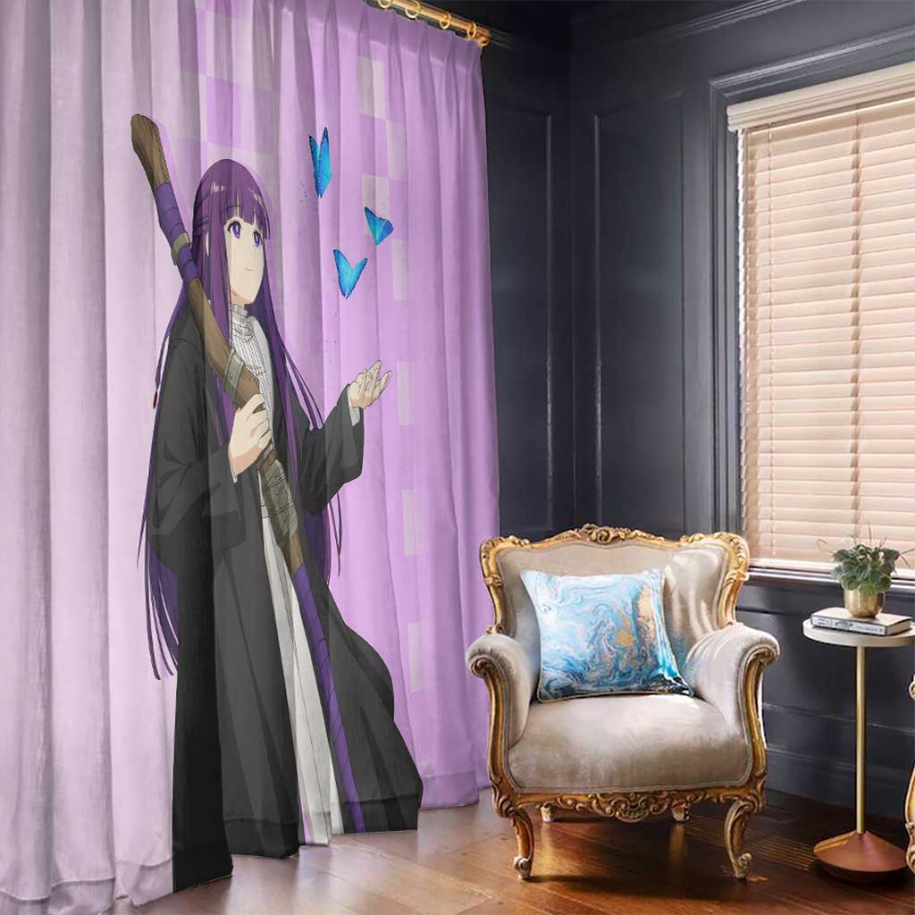 Fern - Frieren Window Curtain Anime Style