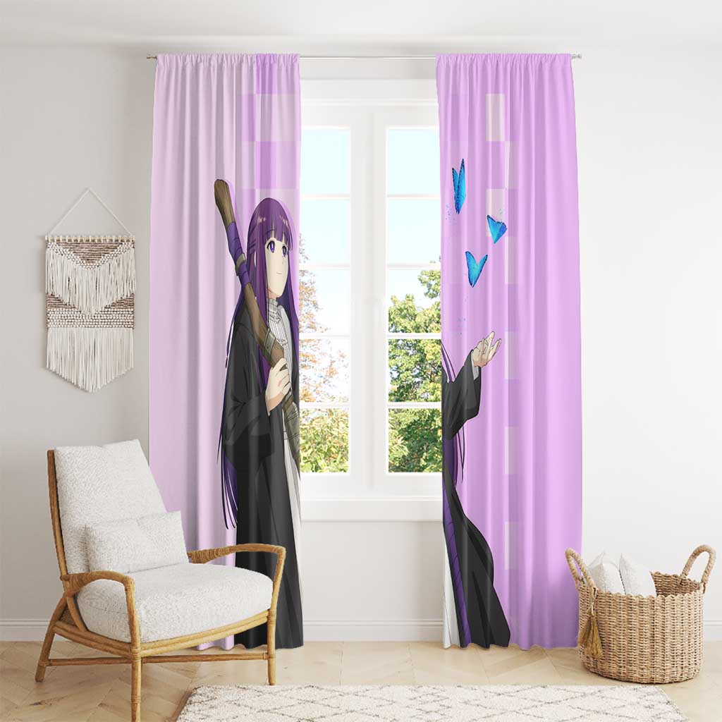 Fern - Frieren Window Curtain Anime Style