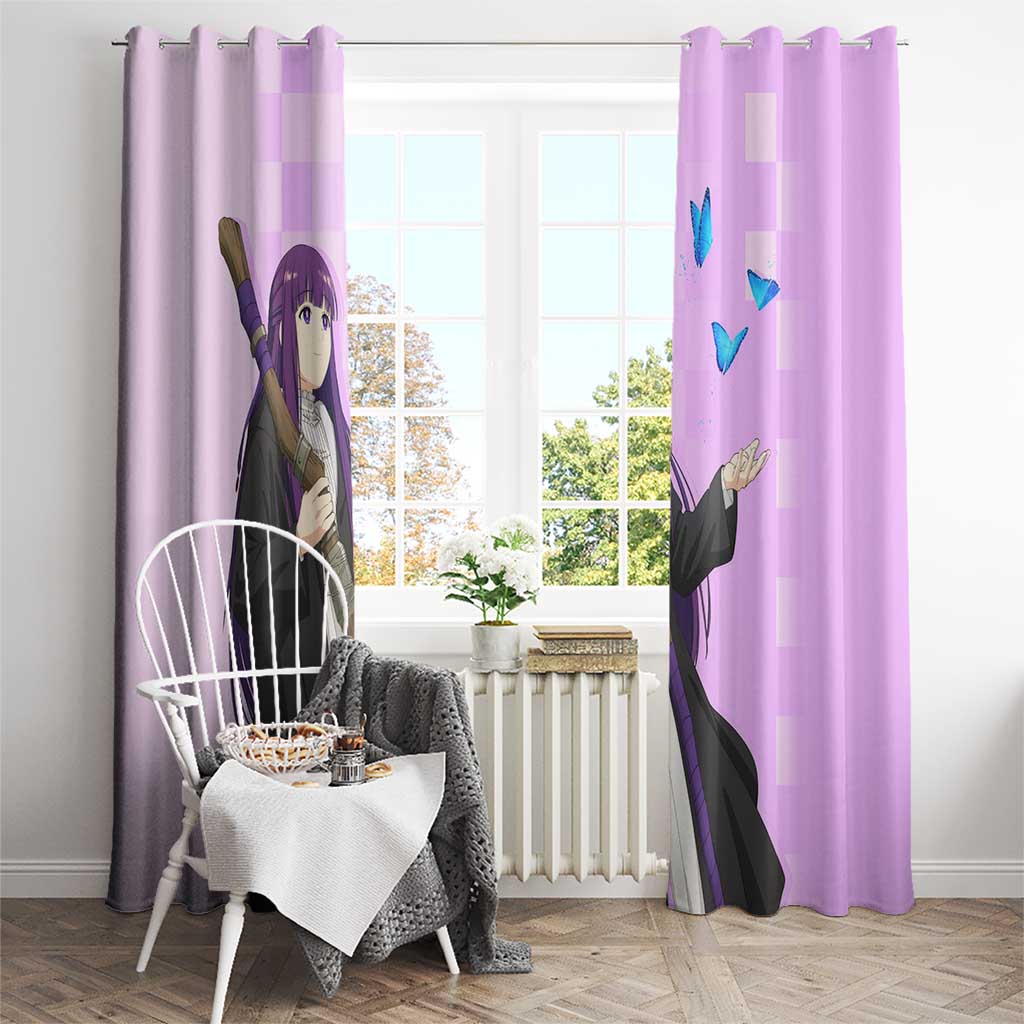 Fern - Frieren Window Curtain Anime Style
