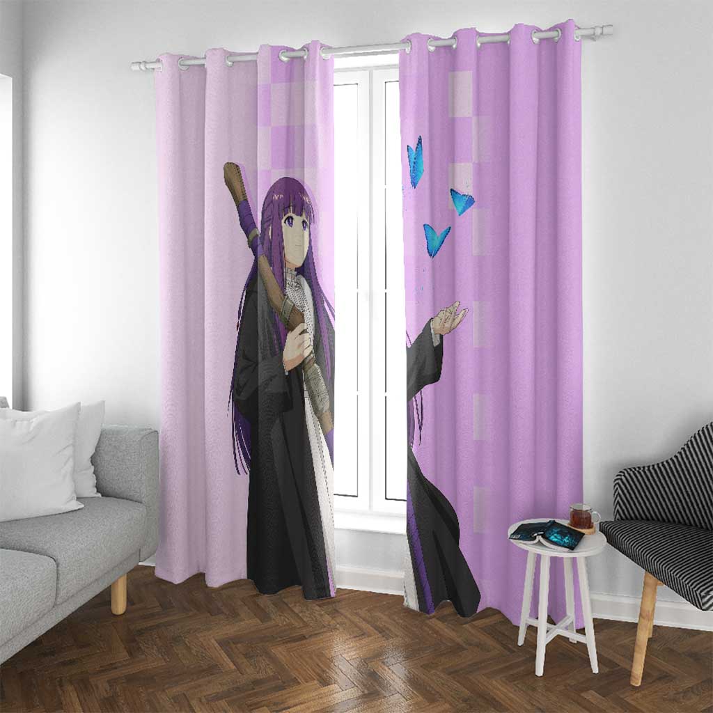 Fern - Frieren Window Curtain Anime Style