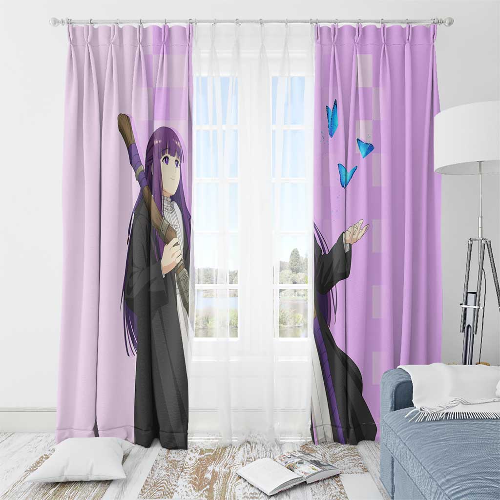 Fern - Frieren Window Curtain Anime Style