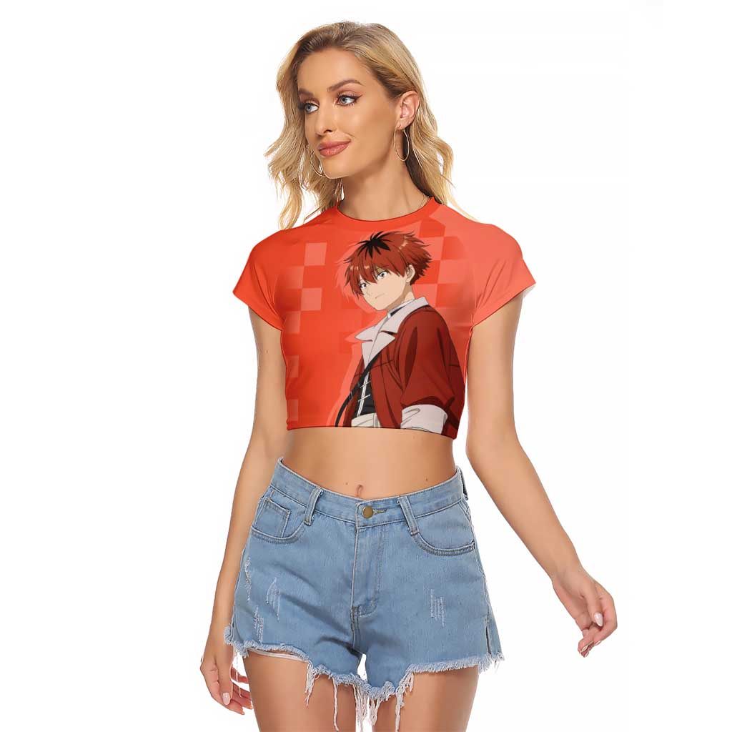 Stark - Frieren Raglan Cropped T Shirt Anime Style