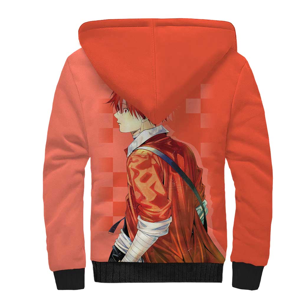 Stark - Frieren Sherpa Hoodie Anime Style