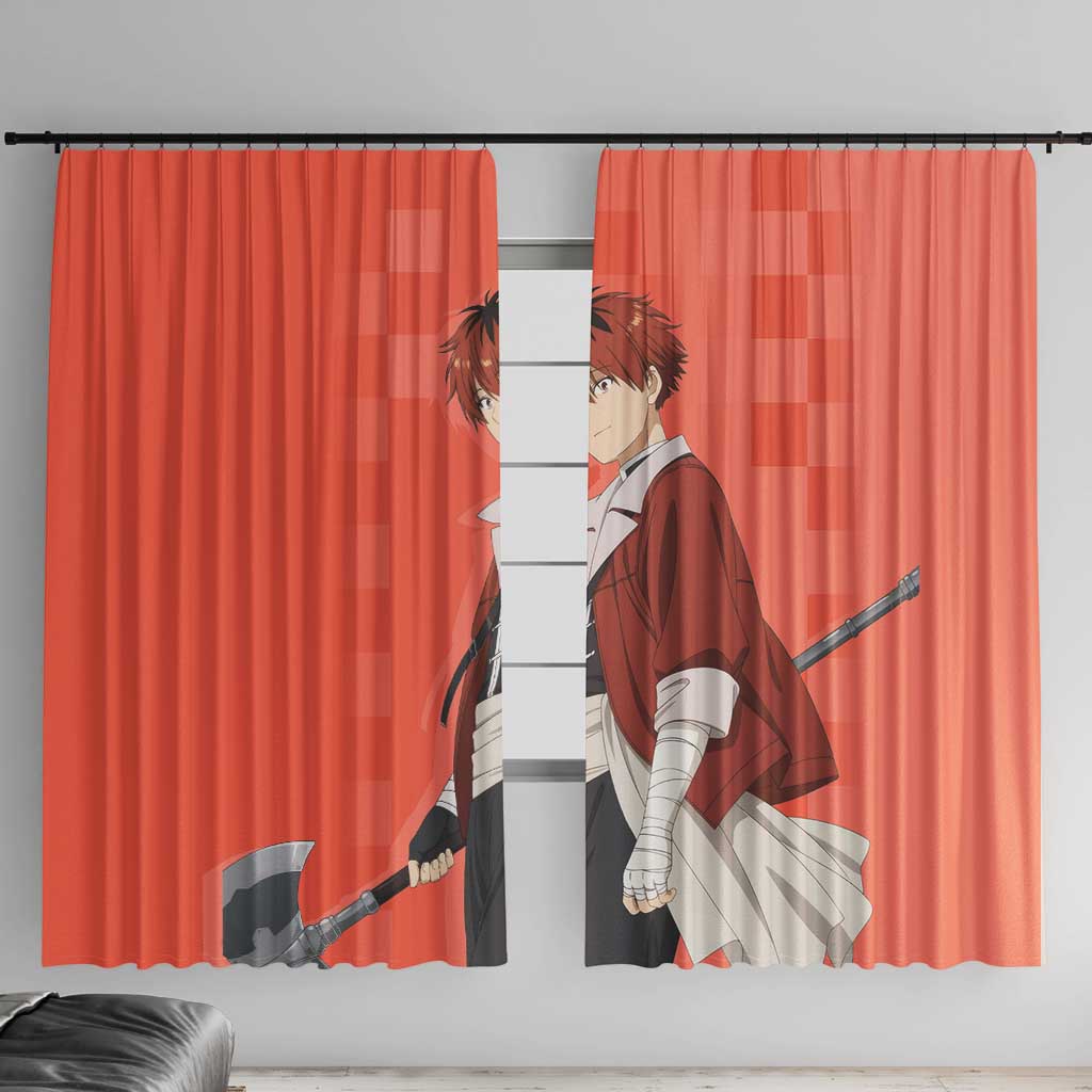 Stark - Frieren Window Curtain Anime Style
