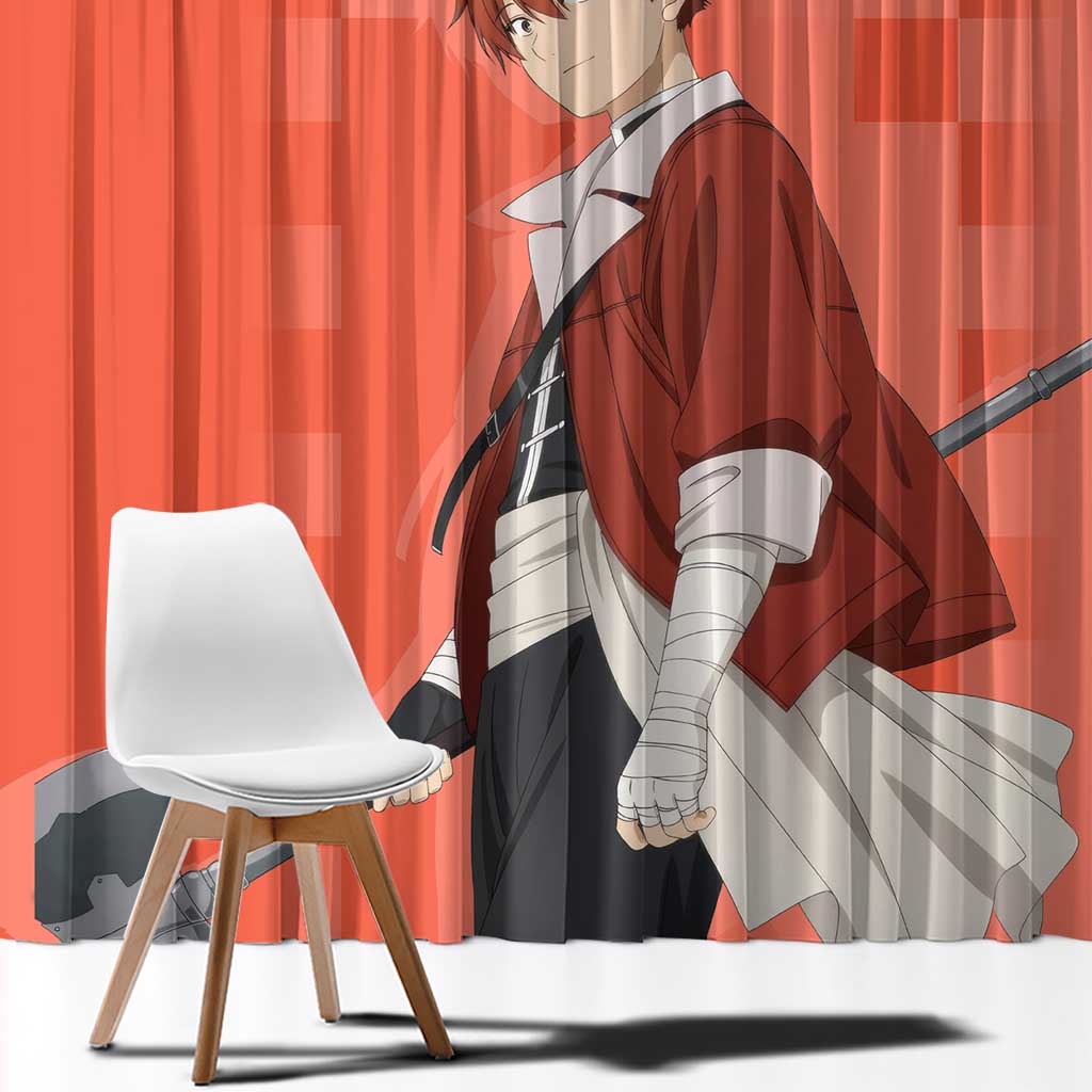 Stark - Frieren Window Curtain Anime Style