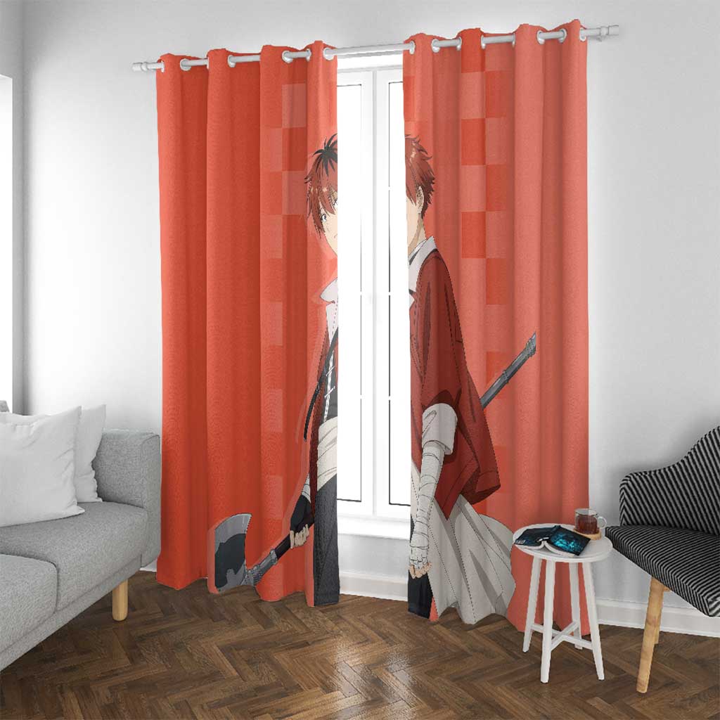 Stark - Frieren Window Curtain Anime Style