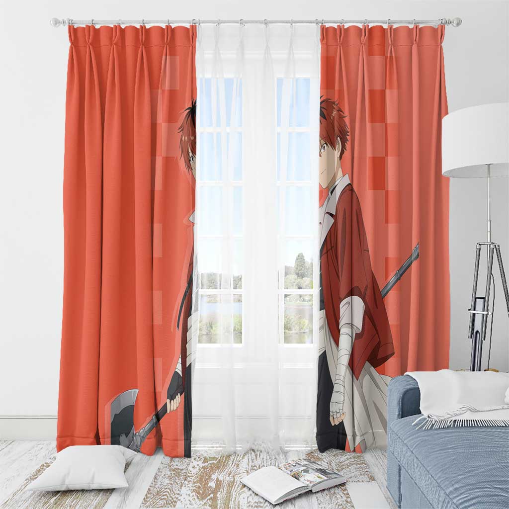 Stark - Frieren Window Curtain Anime Style