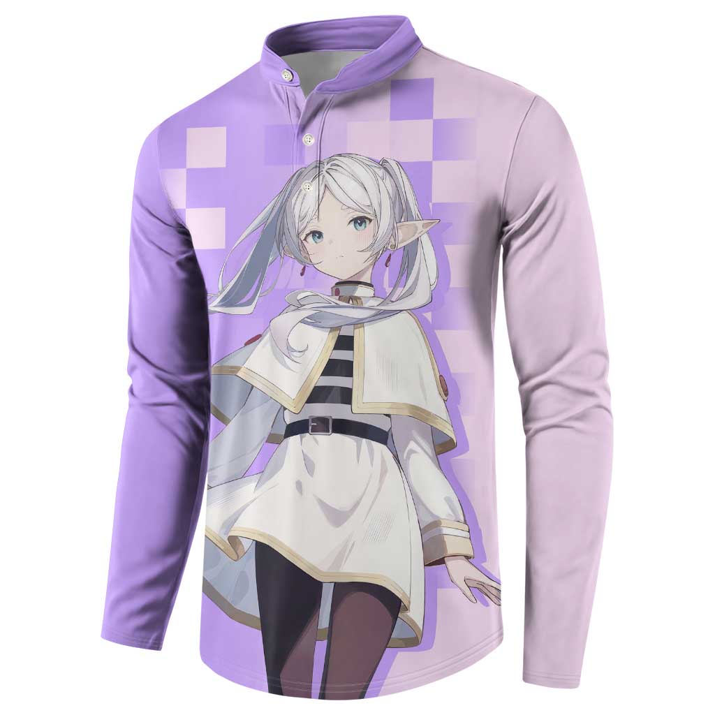 Frieren - Frieren Button Sweatshirt Anime Style