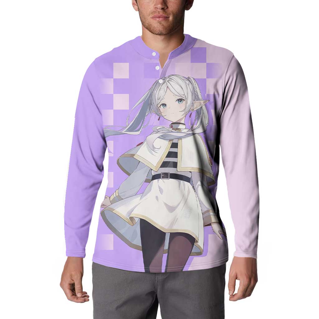 Frieren - Frieren Button Sweatshirt Anime Style