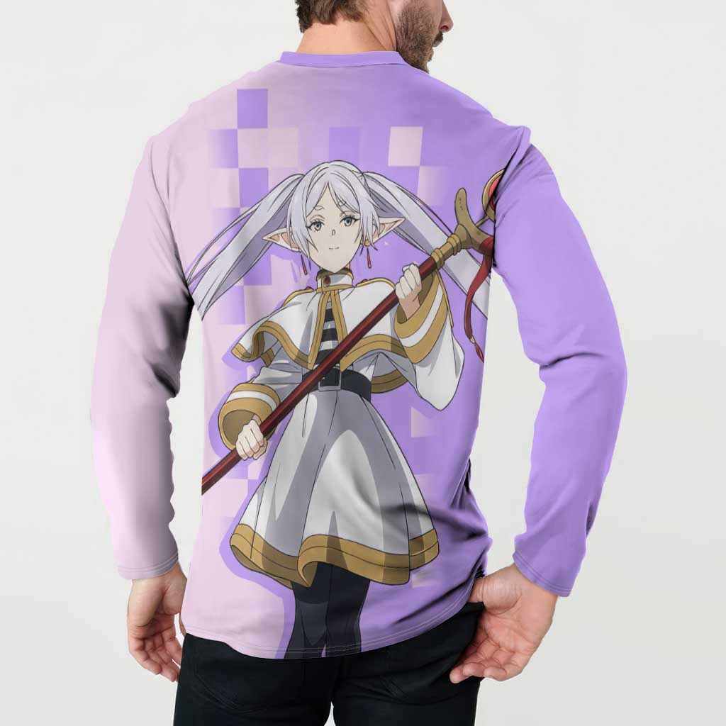 Frieren - Frieren Button Sweatshirt Anime Style