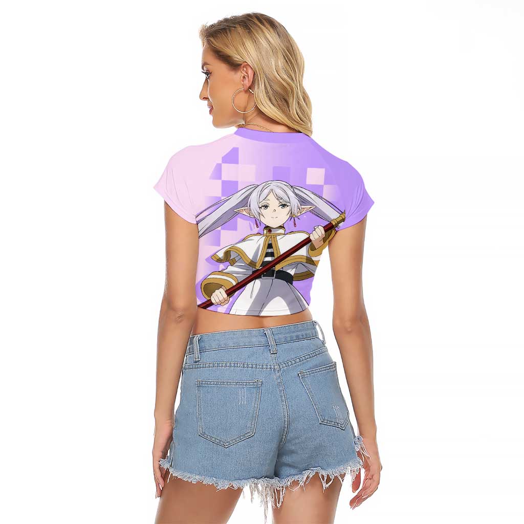 Frieren - Frieren Raglan Cropped T Shirt Anime Style
