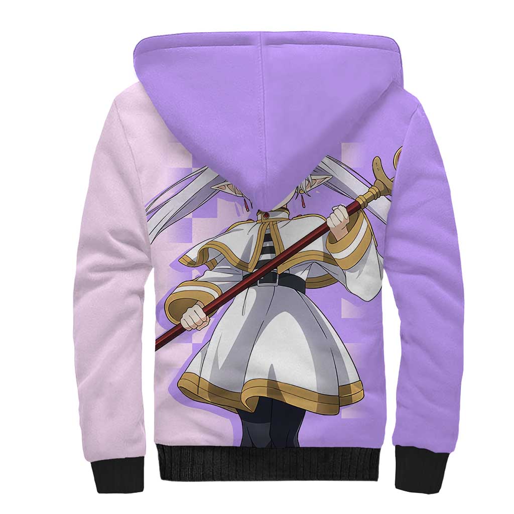Frieren - Frieren Sherpa Hoodie Anime Style