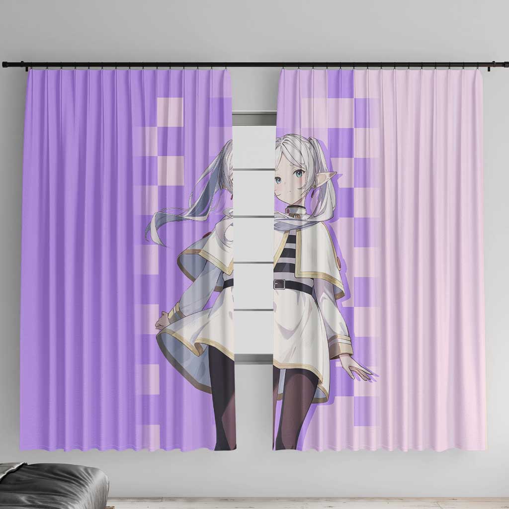 Frieren - Frieren Window Curtain Anime Style