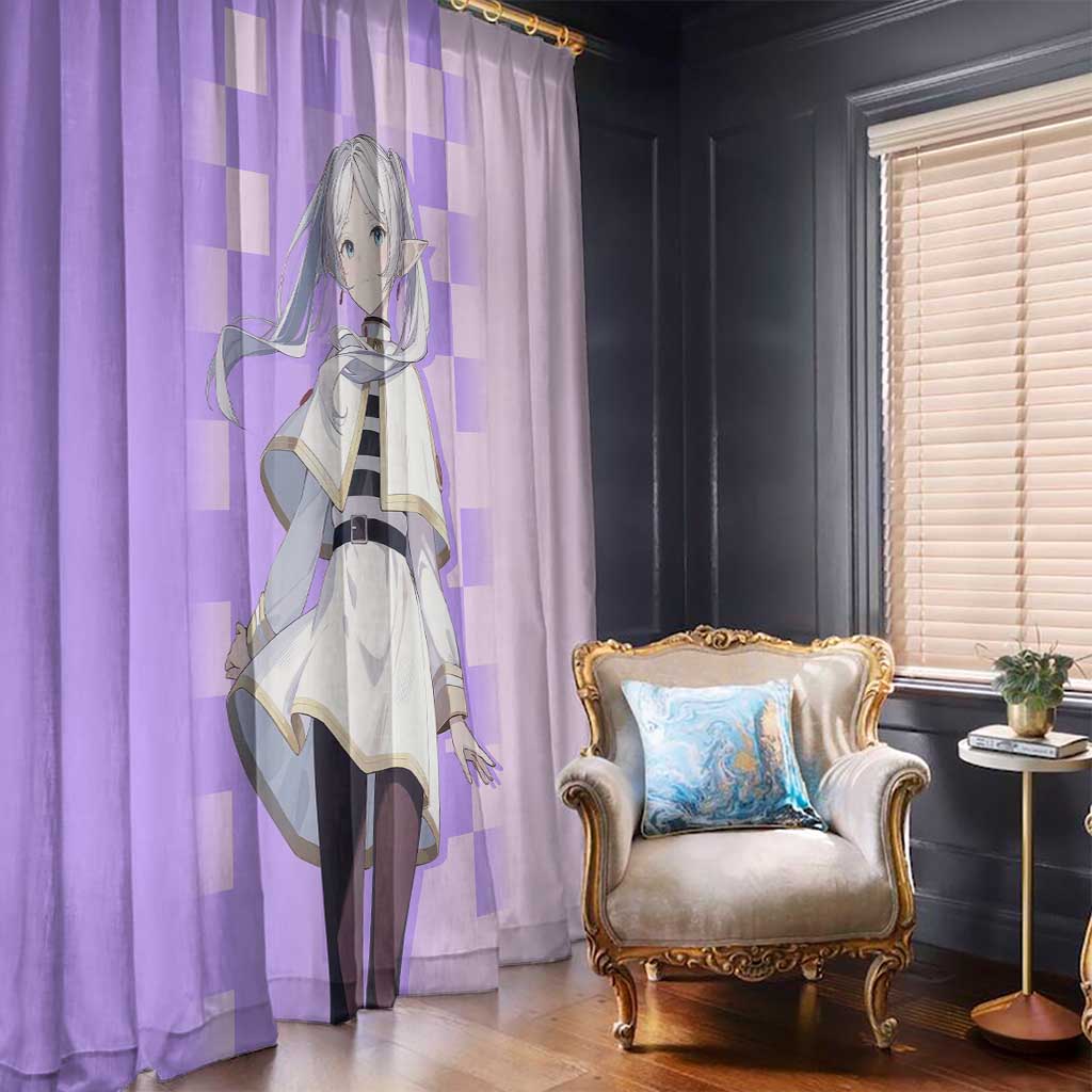 Frieren - Frieren Window Curtain Anime Style