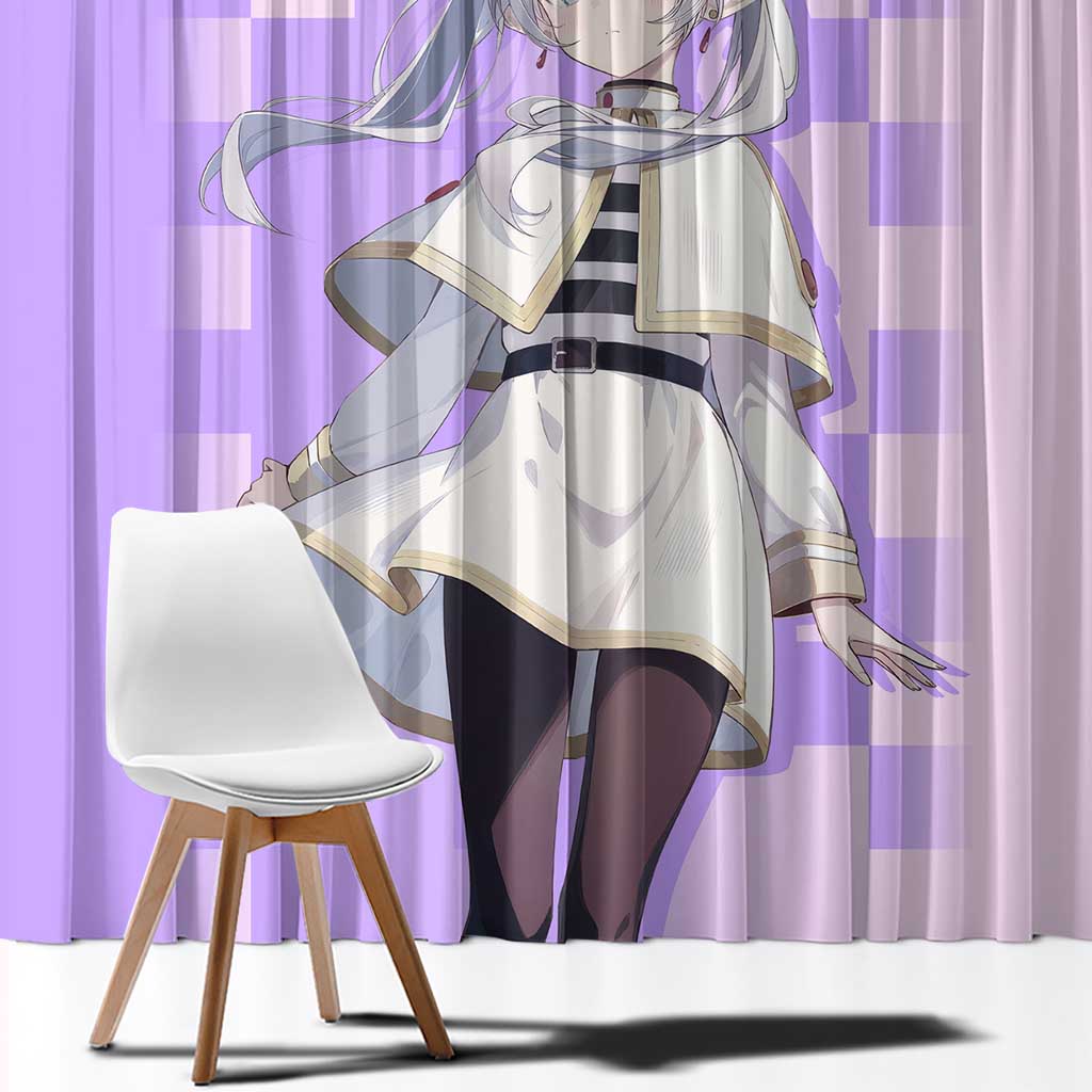 Frieren - Frieren Window Curtain Anime Style