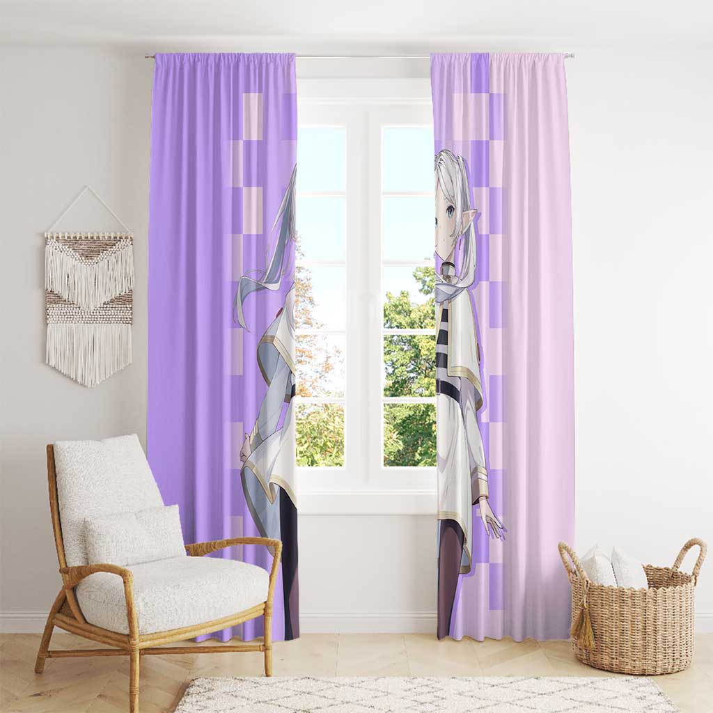 Frieren - Frieren Window Curtain Anime Style