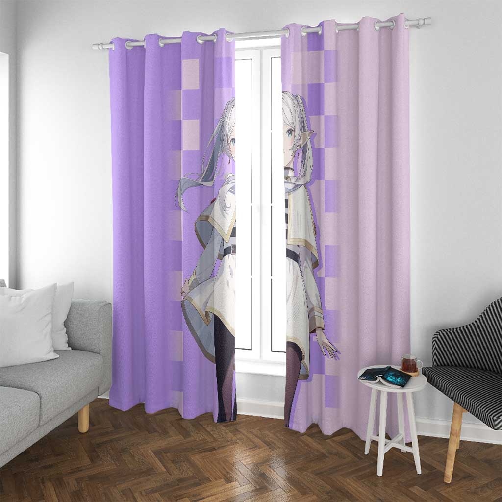 Frieren - Frieren Window Curtain Anime Style