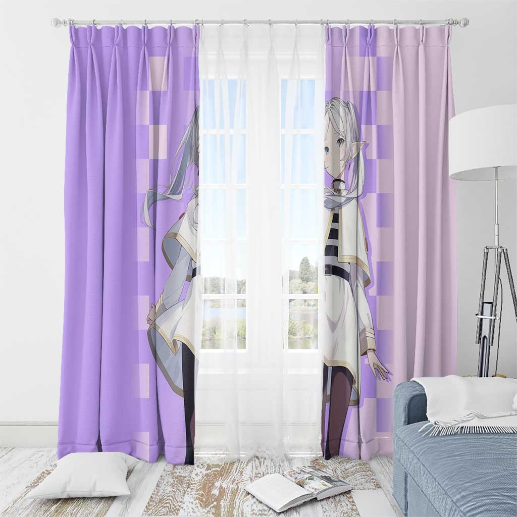 Frieren - Frieren Window Curtain Anime Style