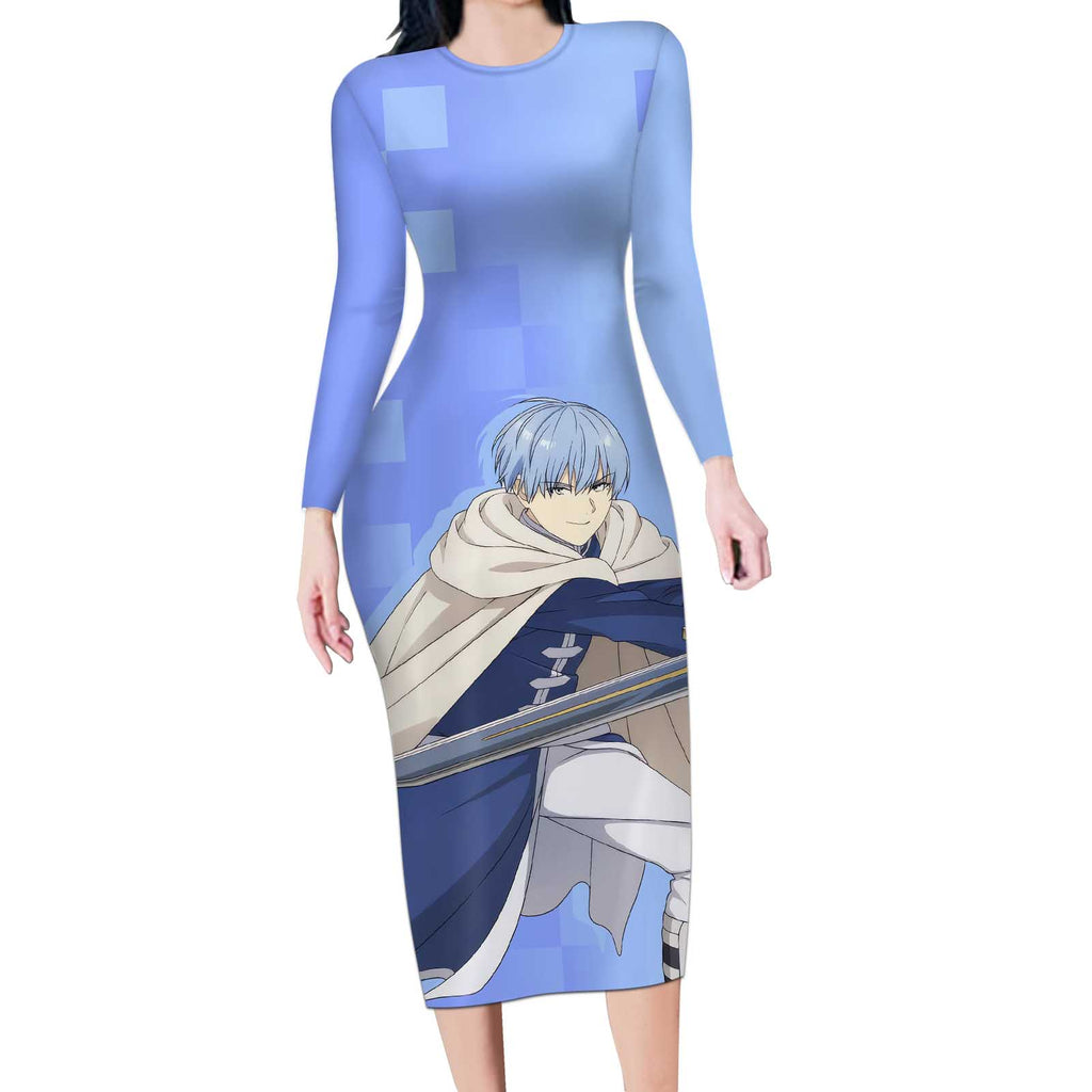 Himmel - Frieren Long Sleeve Bodycon Dress Anime Style
