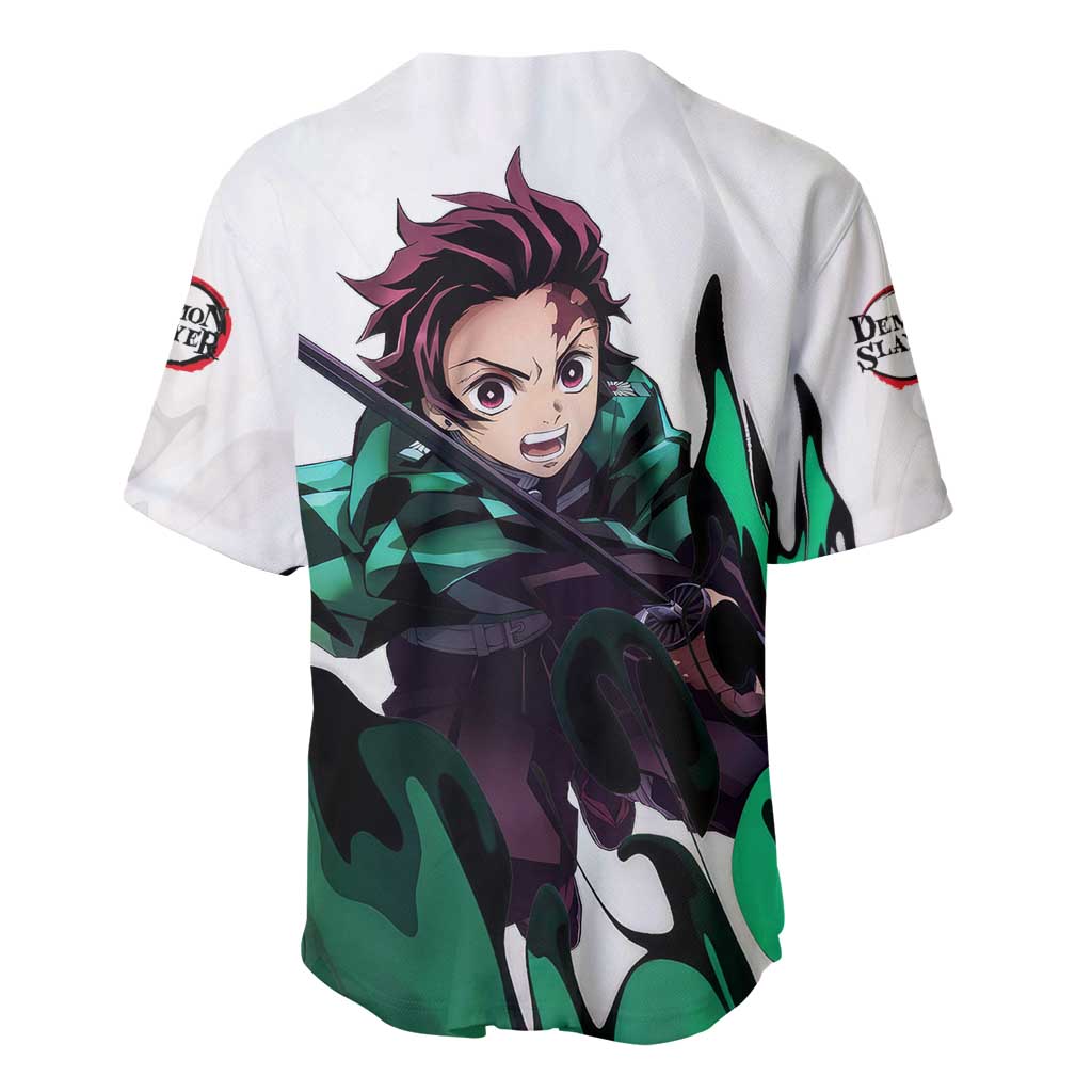 Tanjiro Kamado - Demon Slayer Baseball Jersey Anime Style