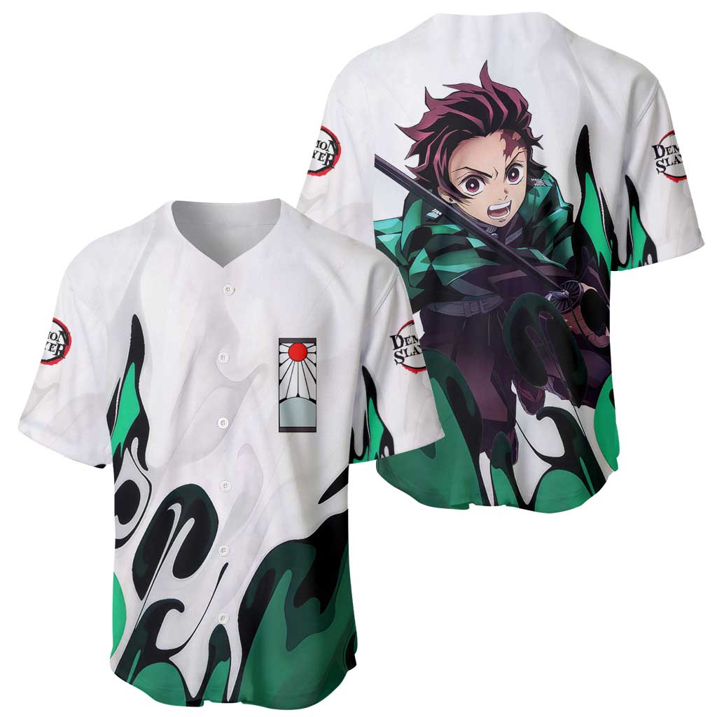 Tanjiro Kamado - Demon Slayer Baseball Jersey Anime Style
