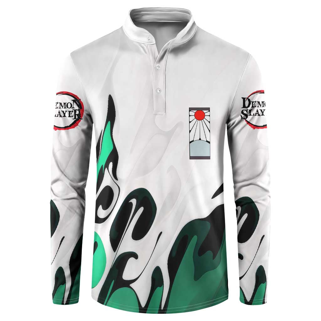 Tanjiro Kamado - Demon Slayer Button Sweatshirt Anime Style
