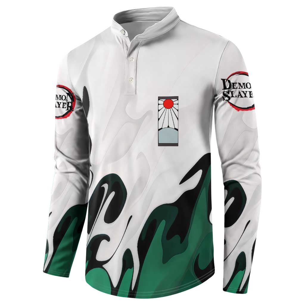 Tanjiro Kamado - Demon Slayer Button Sweatshirt Anime Style