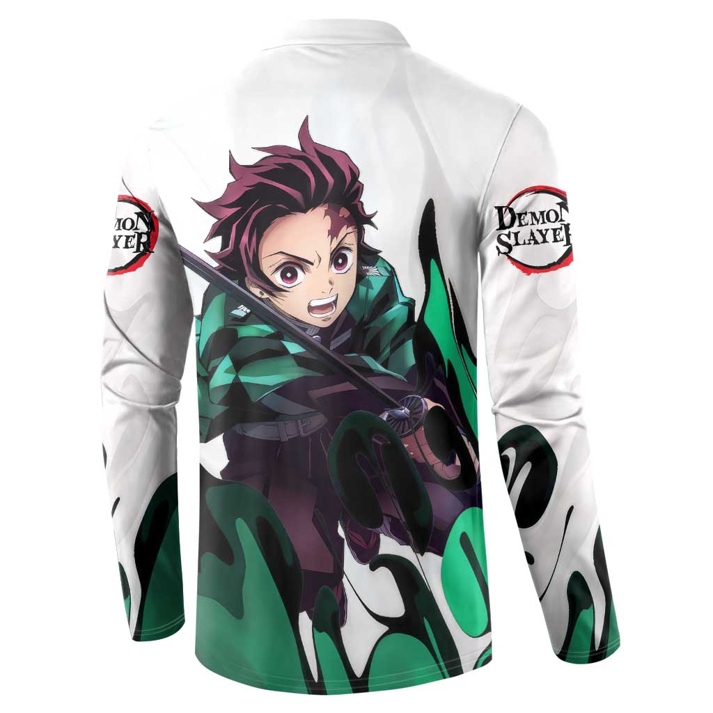 Tanjiro Kamado - Demon Slayer Button Sweatshirt Anime Style