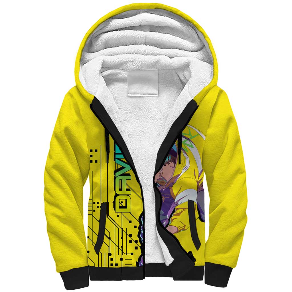 David - Cyberpunk Edgerunners Sherpa Hoodie Anime Style