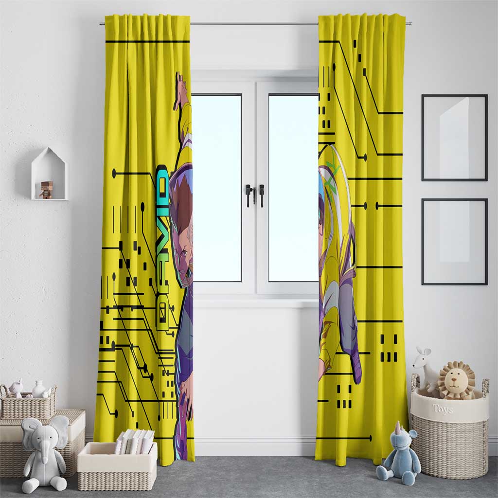 David - Cyberpunk Edgerunners Window Curtain Anime Style