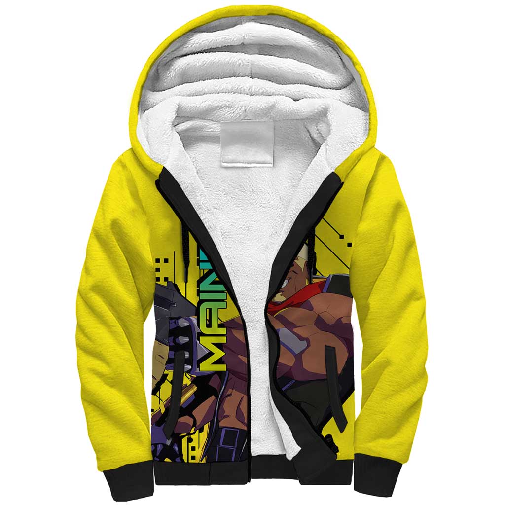 Maine - Cyberpunk Edgerunners Sherpa Hoodie Anime Style