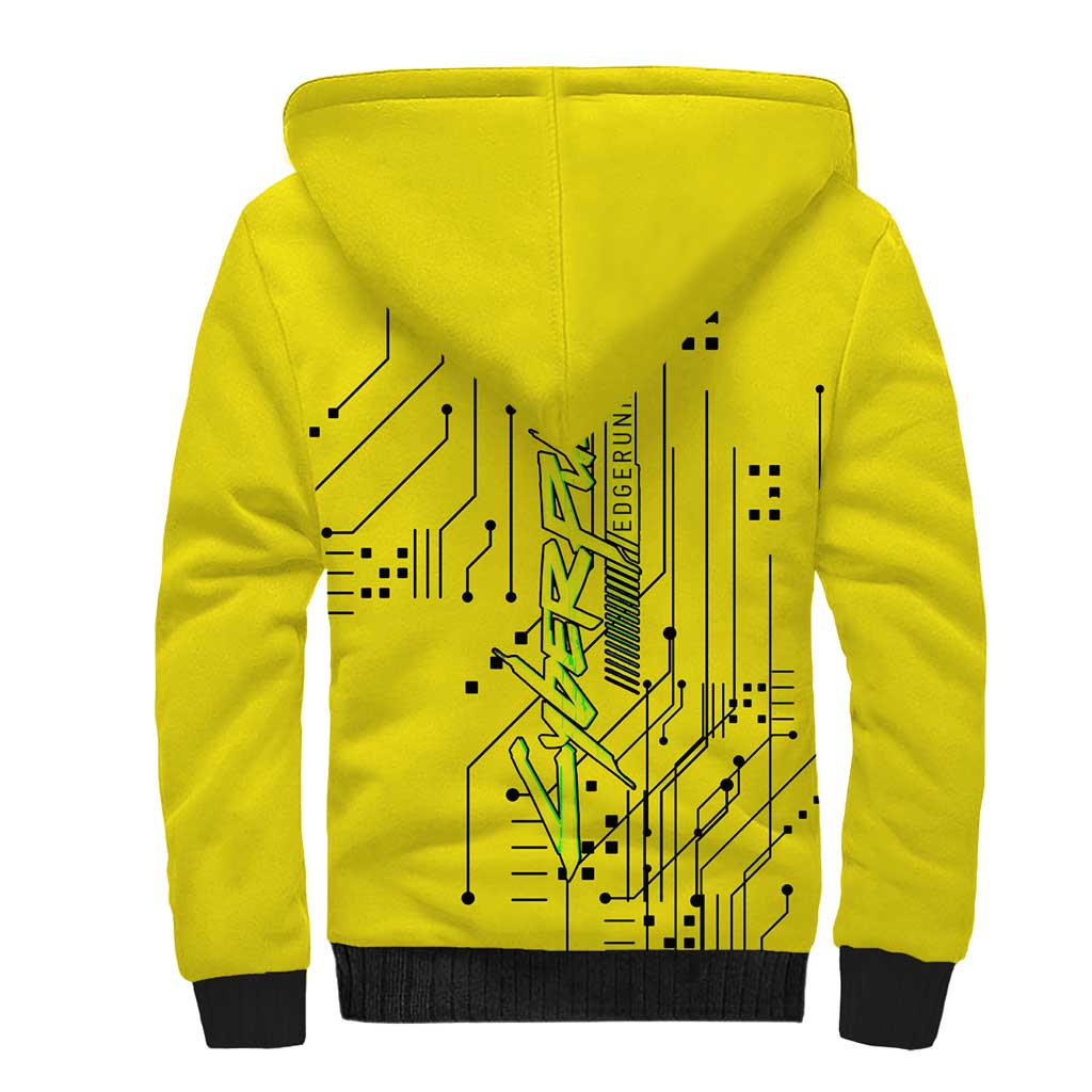 Maine - Cyberpunk Edgerunners Sherpa Hoodie Anime Style