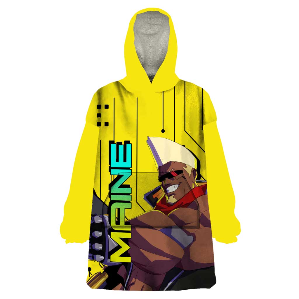 Maine - Cyberpunk Edgerunners Wearable Blanket Hoodie Anime Style
