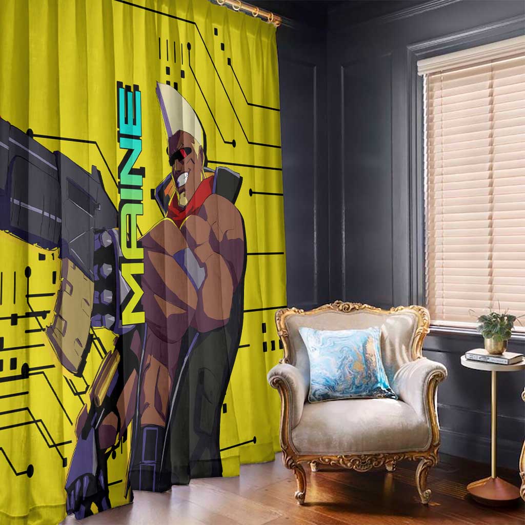 Maine - Cyberpunk Edgerunners Window Curtain Anime Style