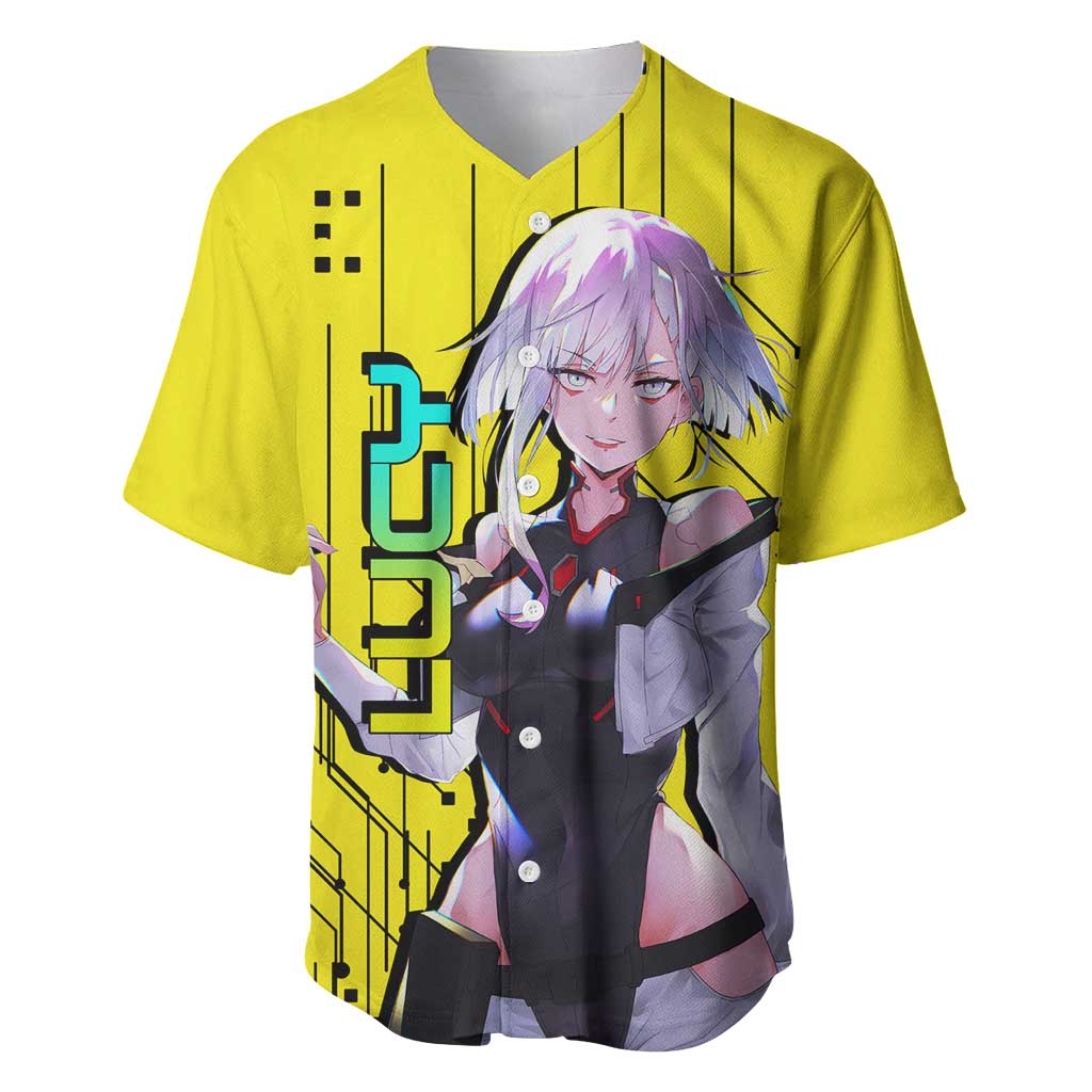 Lucy - Cyberpunk Edgerunners Baseball Jersey Anime Style