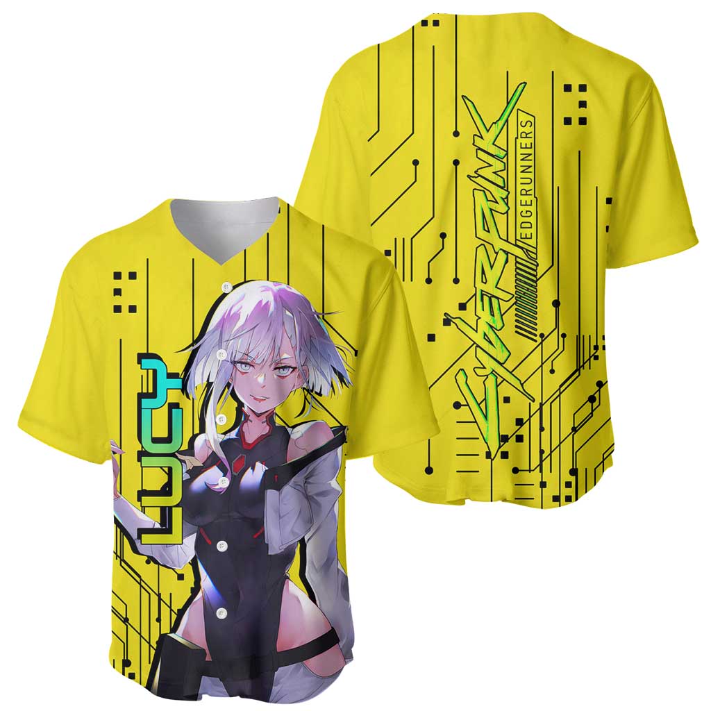 Lucy - Cyberpunk Edgerunners Baseball Jersey Anime Style