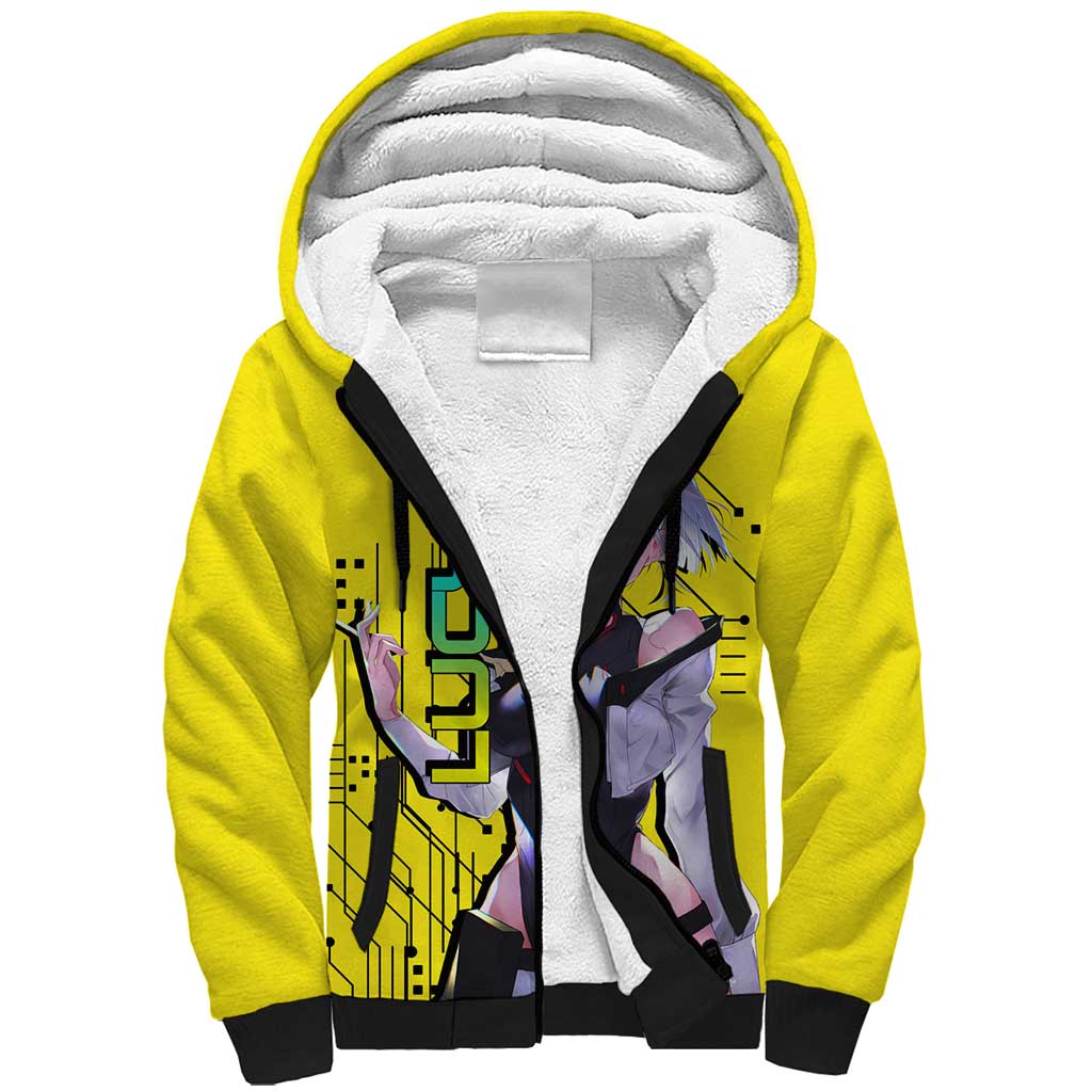 Lucy - Cyberpunk Edgerunners Sherpa Hoodie Anime Style