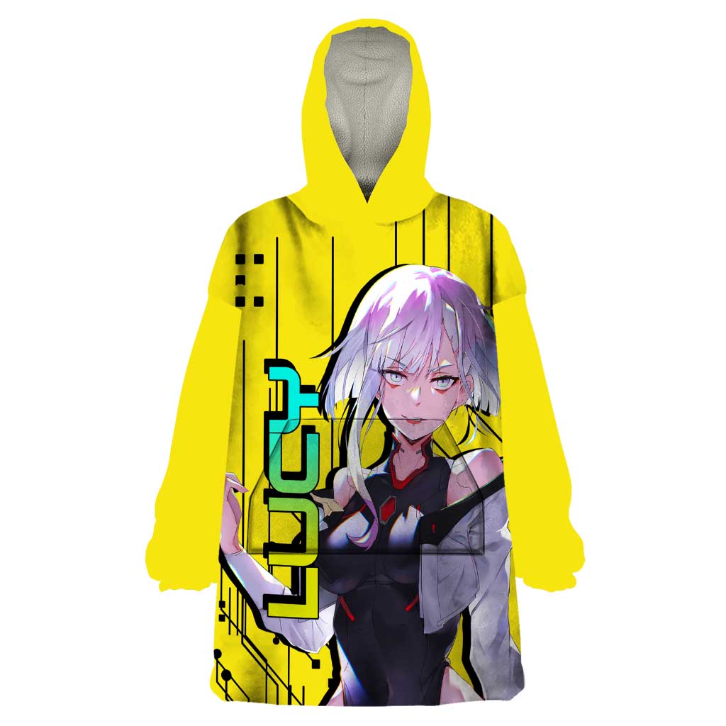 Lucy - Cyberpunk Edgerunners Wearable Blanket Hoodie Anime Style