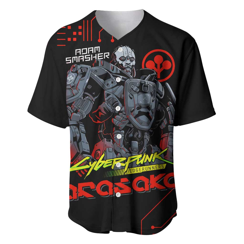 Adam Smasher - Cyberpunk Edgerunners Baseball Jersey Anime Style