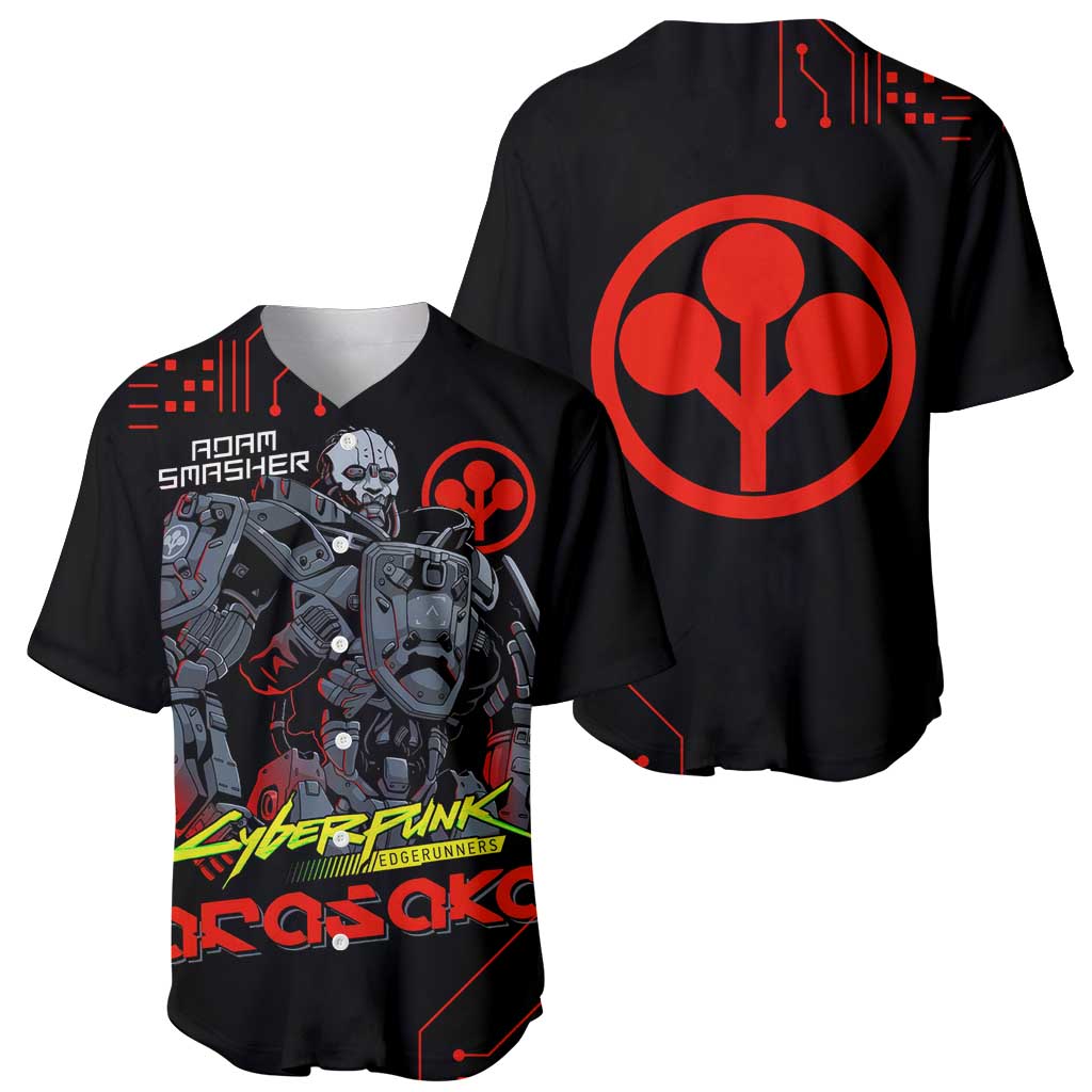 Adam Smasher - Cyberpunk Edgerunners Baseball Jersey Anime Style