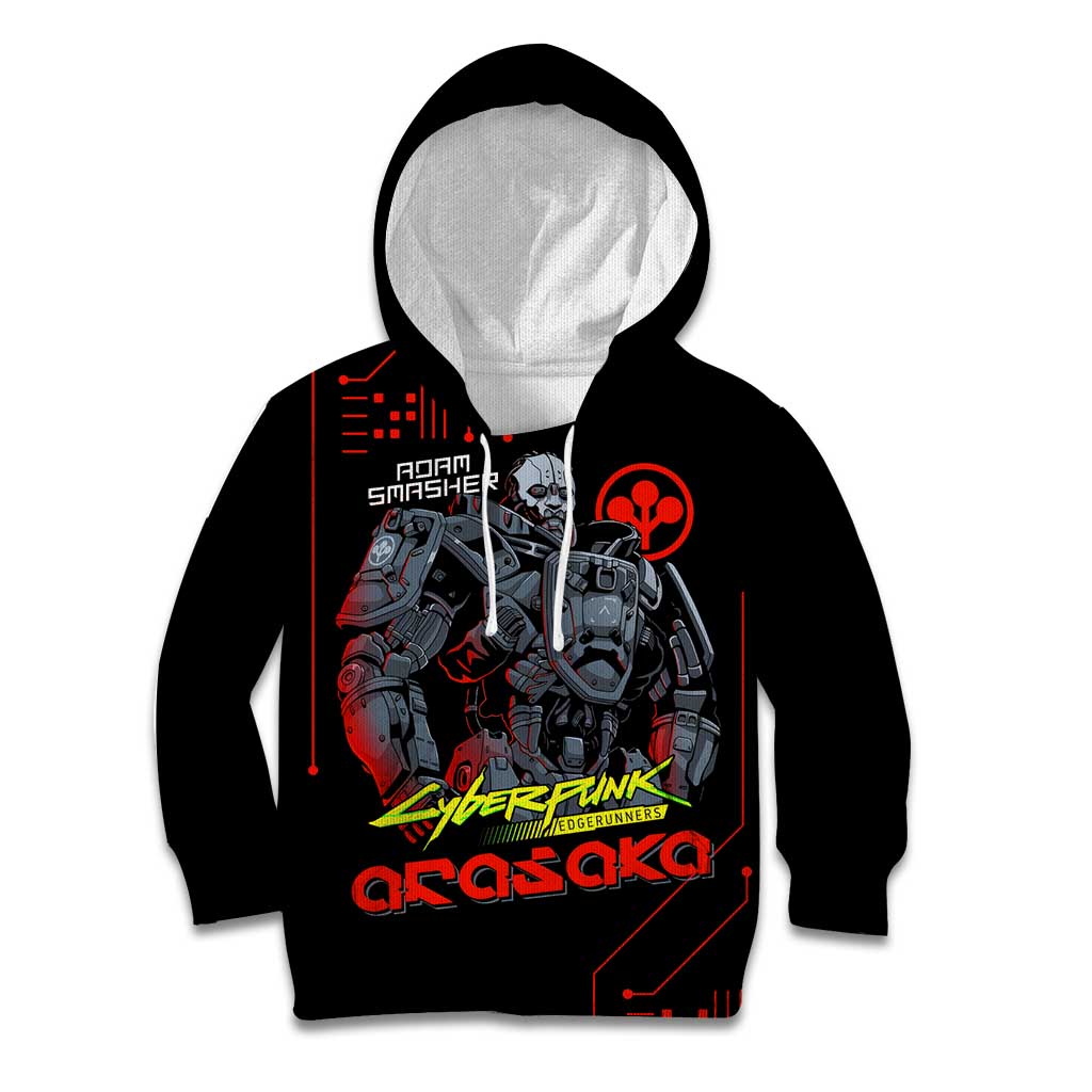 Adam Smasher - Cyberpunk Edgerunners Kid Hoodie Anime Style